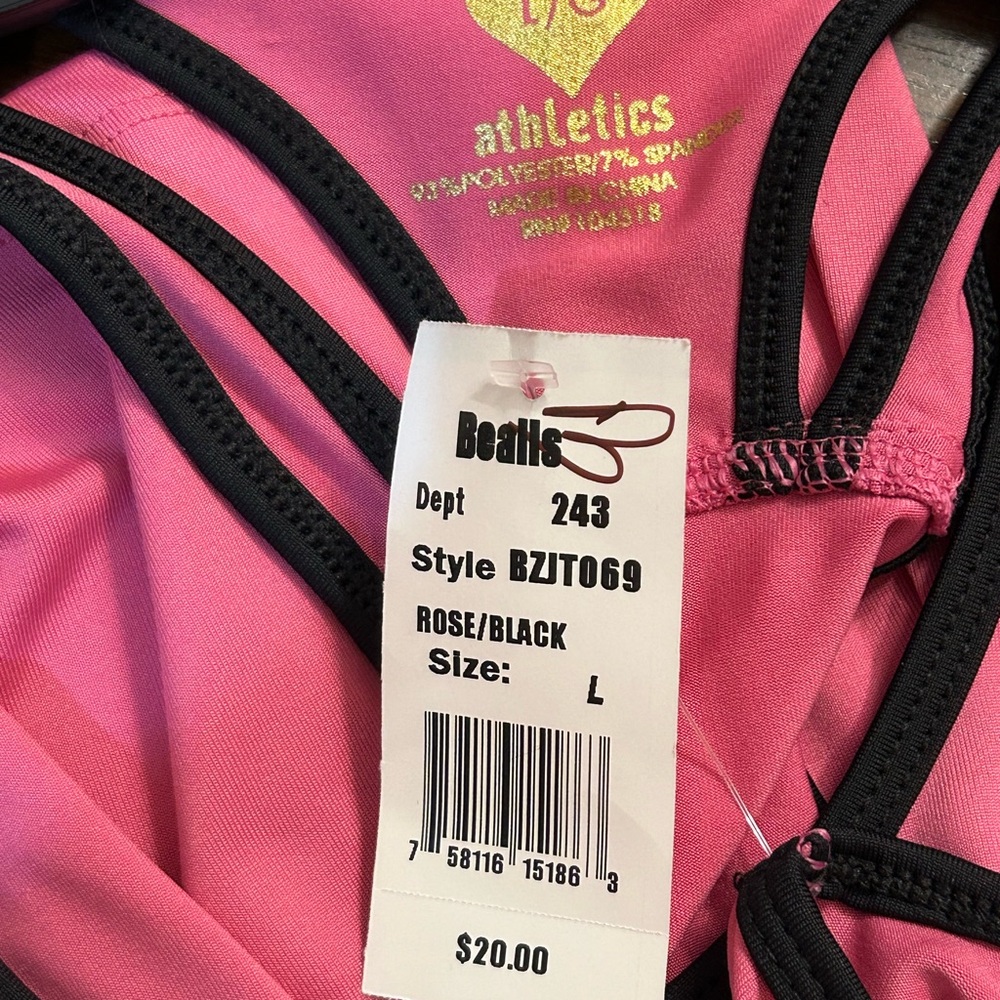 Pink Racerback Tank Top - Picture 3 of 3